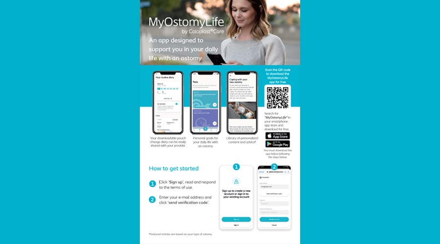 App SignUp: My OstomyLife by Coloplast® Care