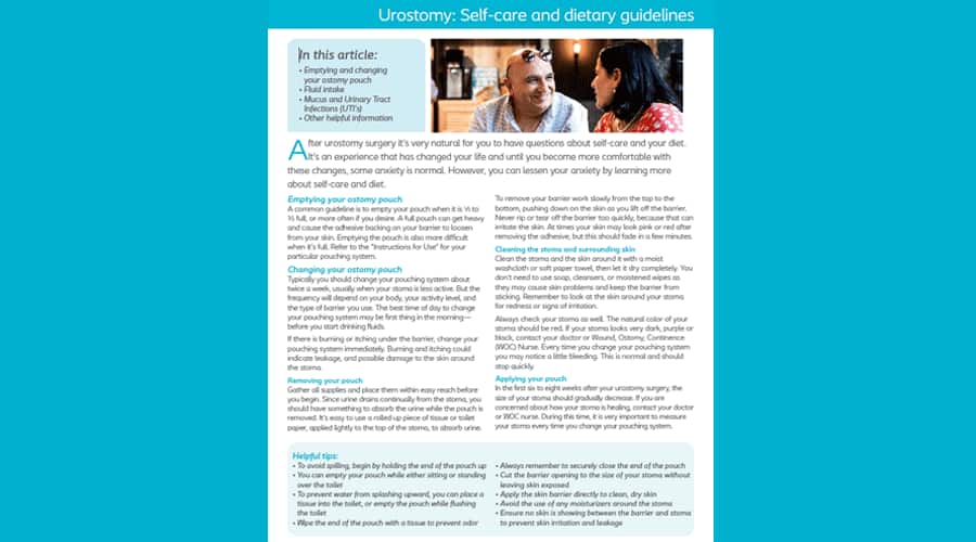 Urostomy - Wellness and dietary guidelines